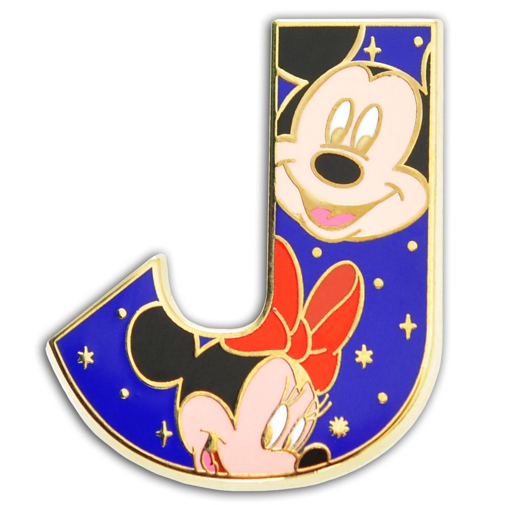 Alphabet Mickey and Friends Pin -- J