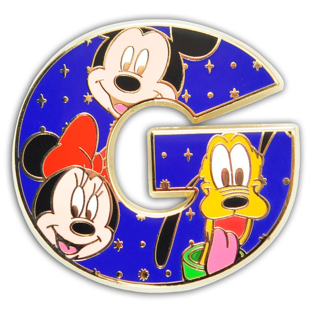 Alphabet Mickey Mouse and Friends Pin -- G