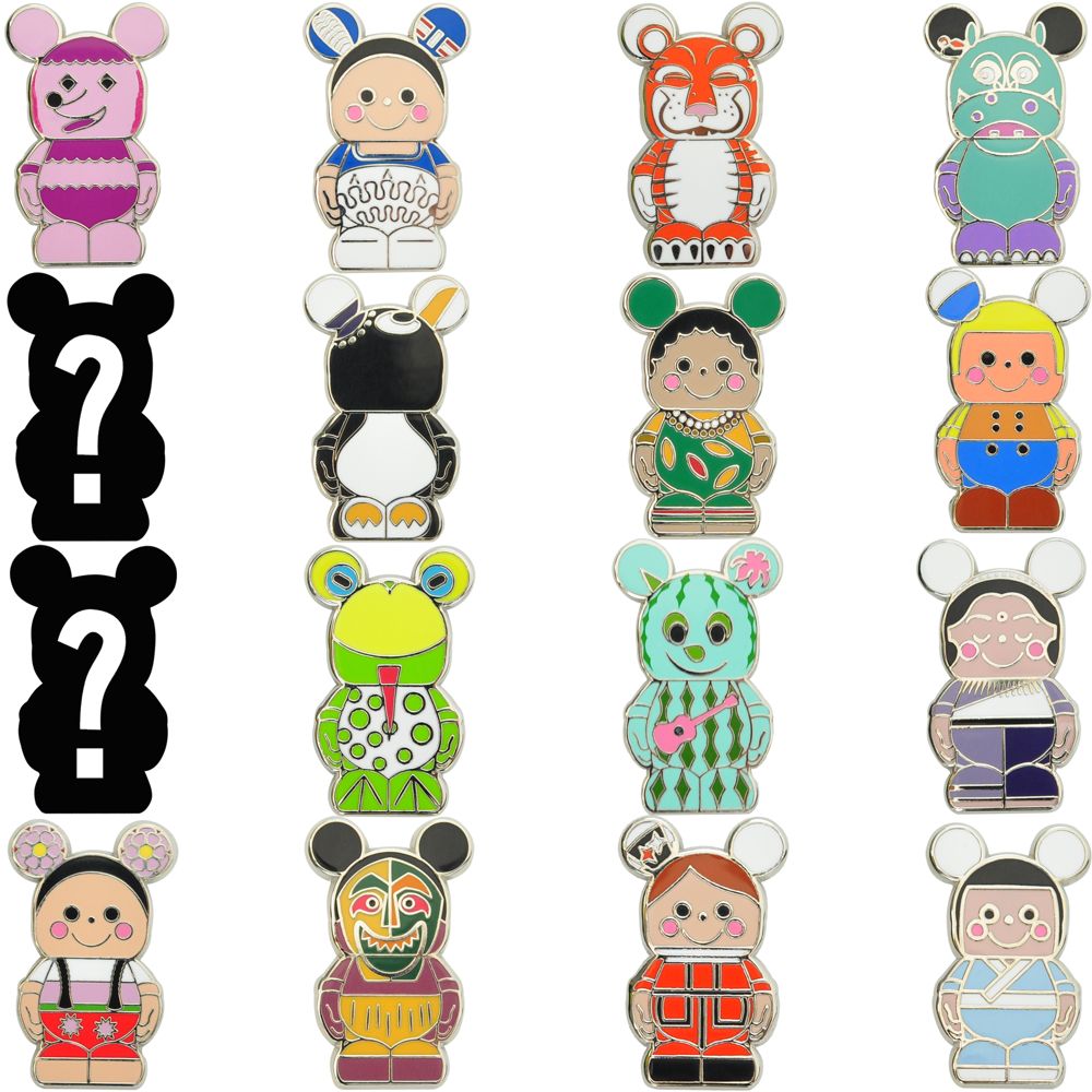 Vinylmation Jr. ''it's a small world'' Series 4 Mystery Pin Set -- 5-Pc.