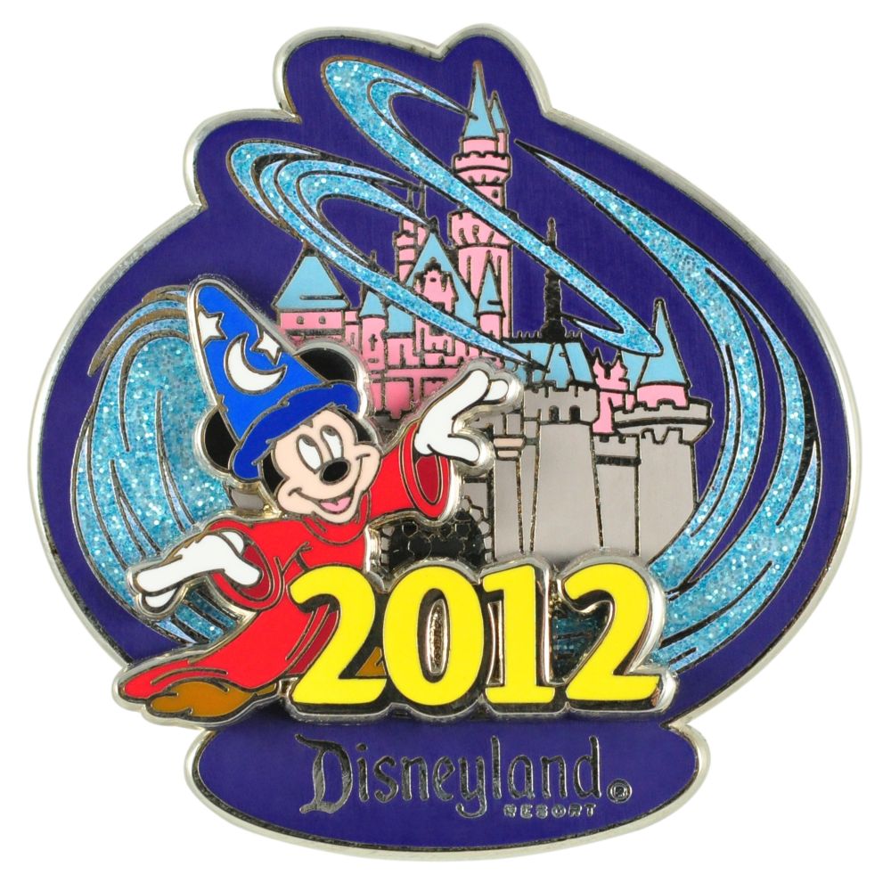 2012 Where Magic Lives Disneyland Sorcerer Mickey Mouse Pin