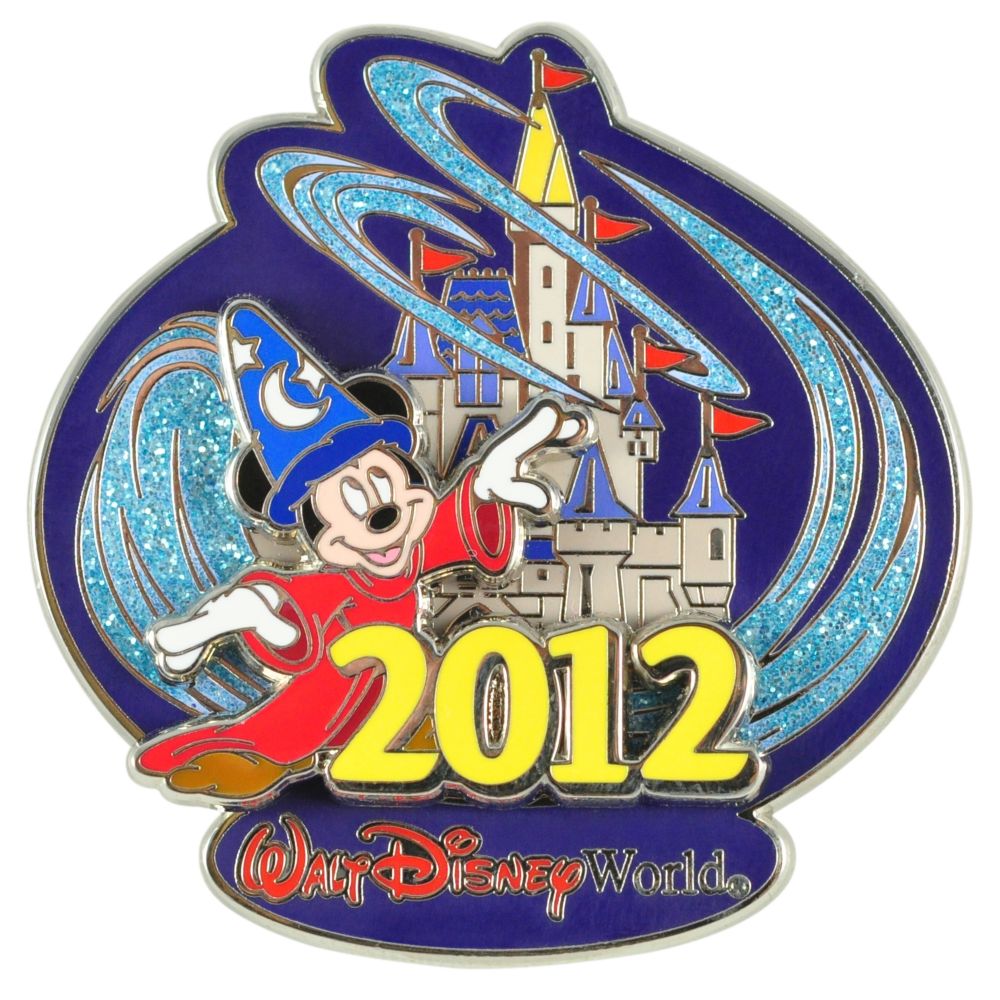 2012 Where Magic Lives Walt Disney World Sorcerer Mickey Mouse Pin