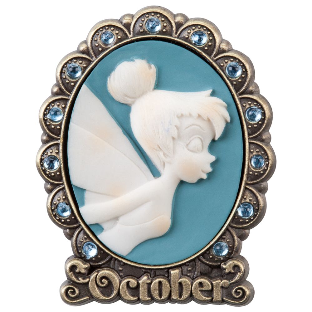 Tinker Bell Cameo Birthstone Pin -- October