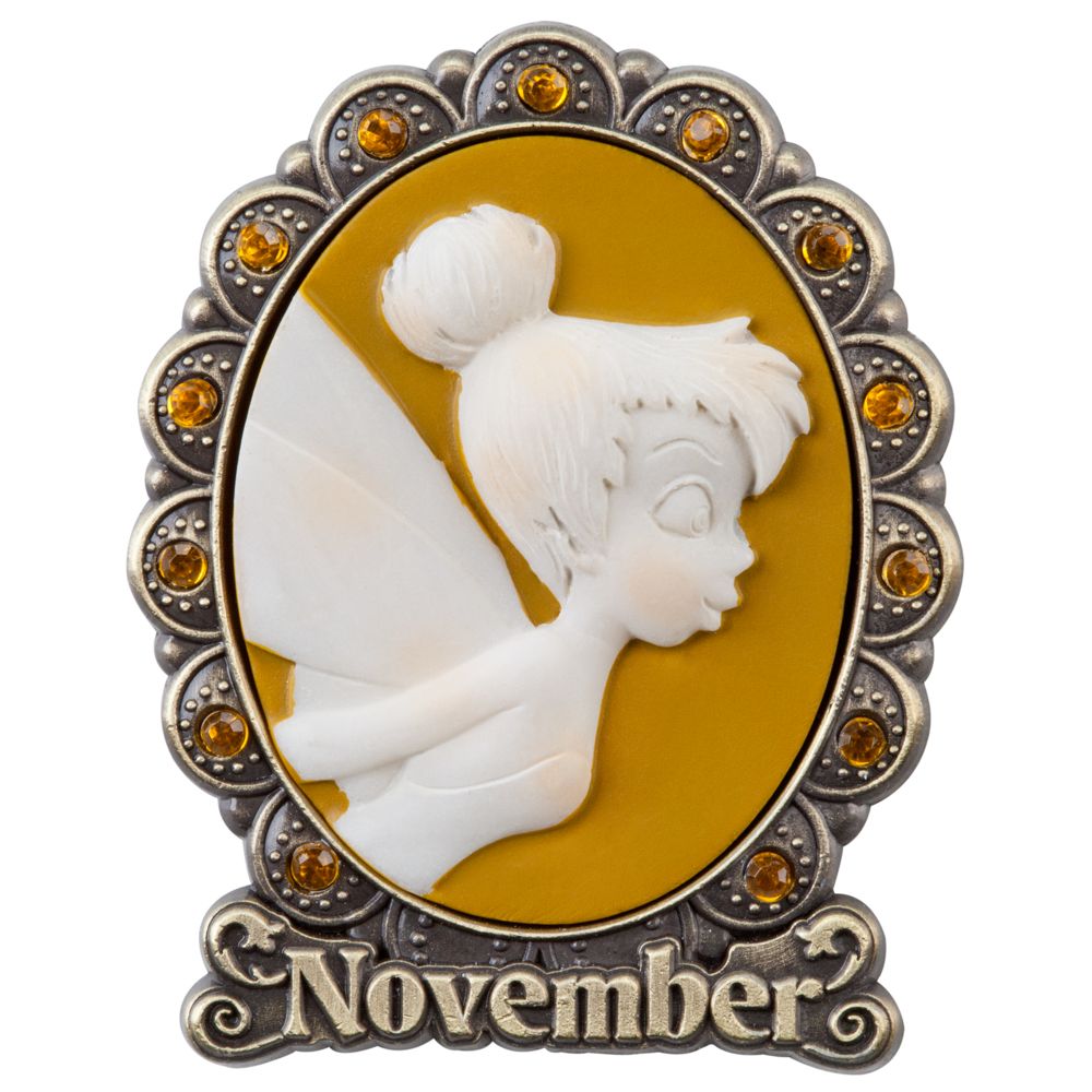Tinker Bell Cameo Birthstone Pin -- November