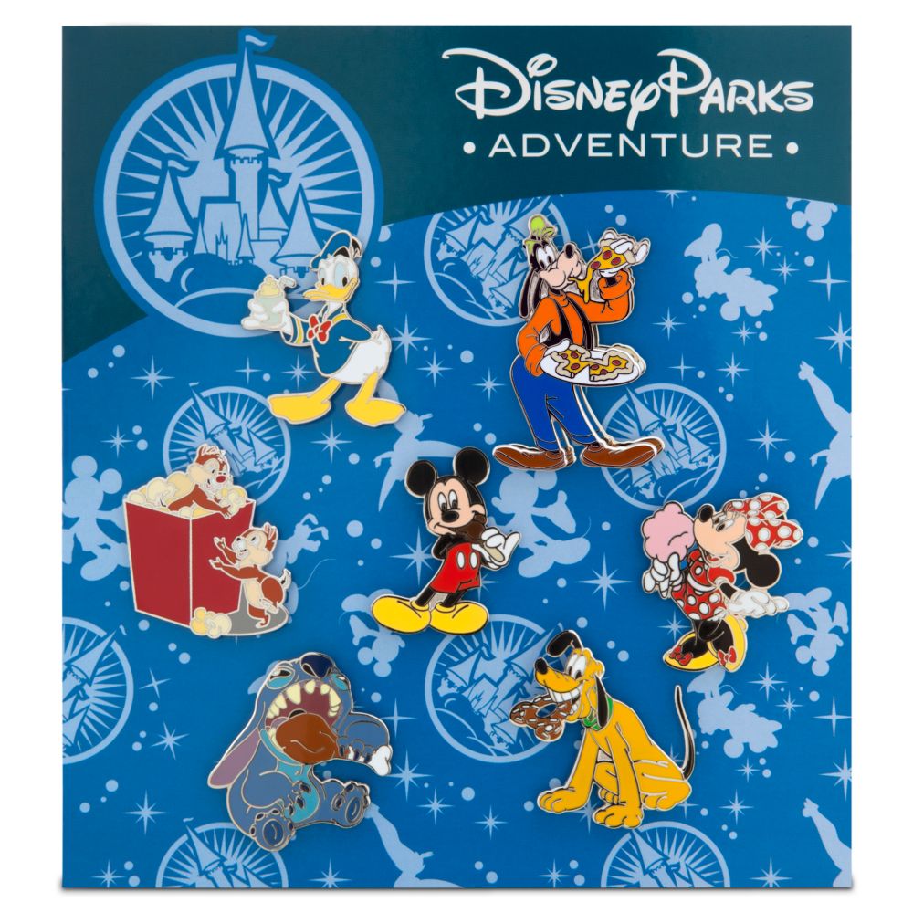 7-Piece Disney Parks Adventure Mickey Mouse Pin Set $9 