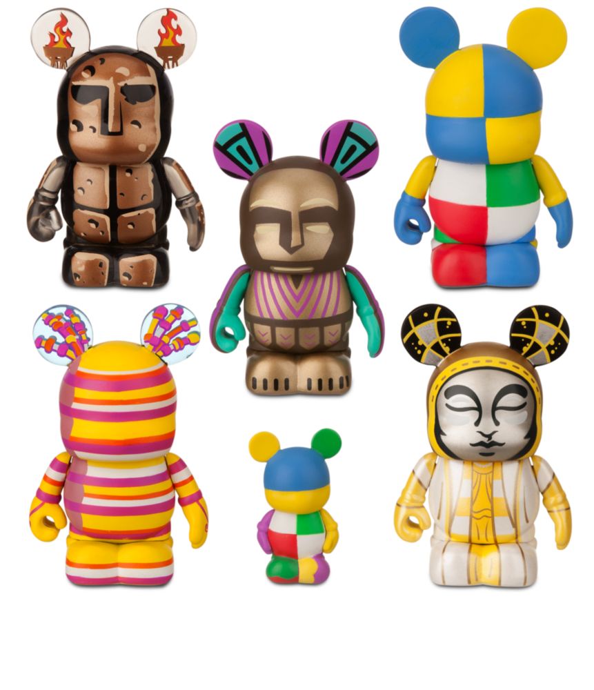 Vinylmation Walt Disney World 40th Anniversary Park 7 Series Tapestry of Nations 3'' Figure Set -- 6-Pc.