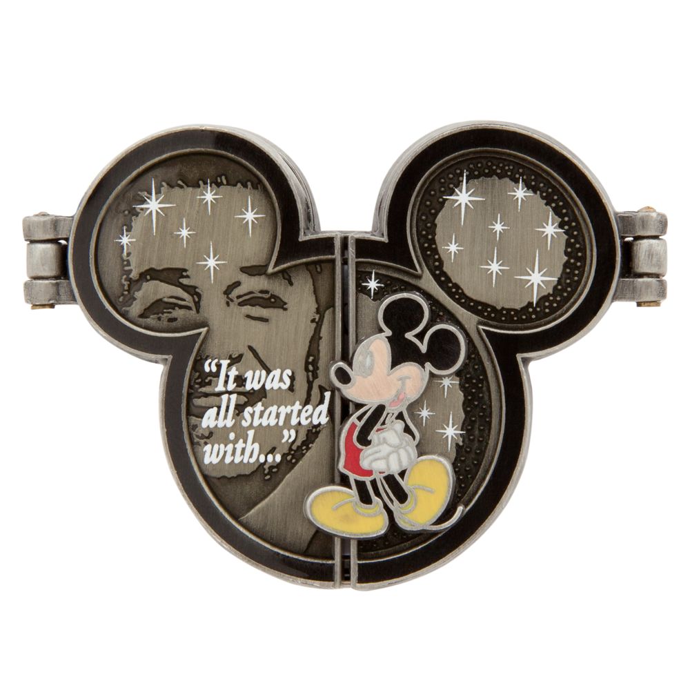 Walt Disney and Mickey Mouse Hinged Pin