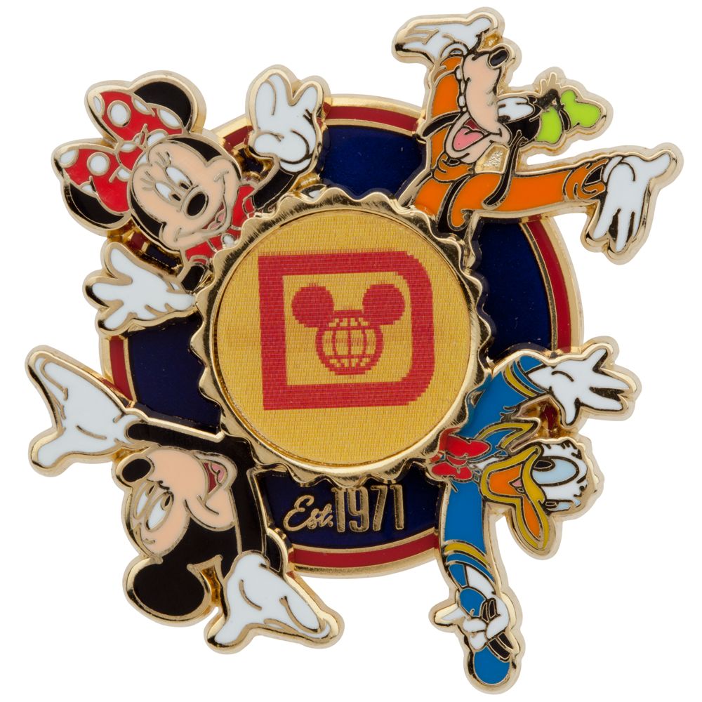 Mickey Mouse and Friends Spinner Pin - Walt Disney World