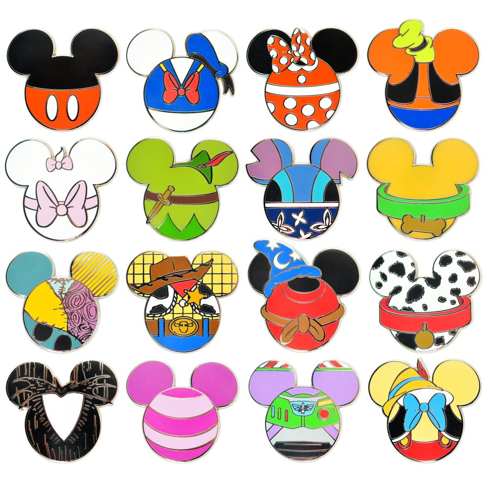 Mickey Mouse Icon Mystery Pin Set - 5-Pc