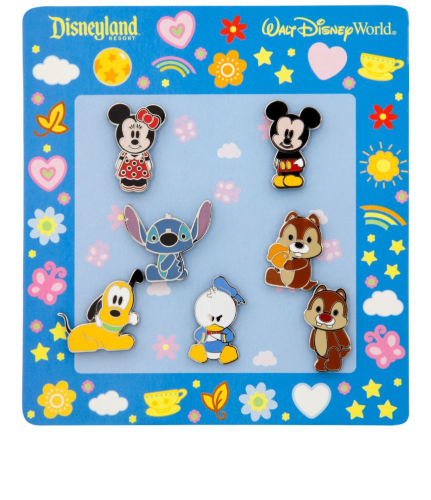 Mickey Mouse Mini Pin Set - Cute Characters