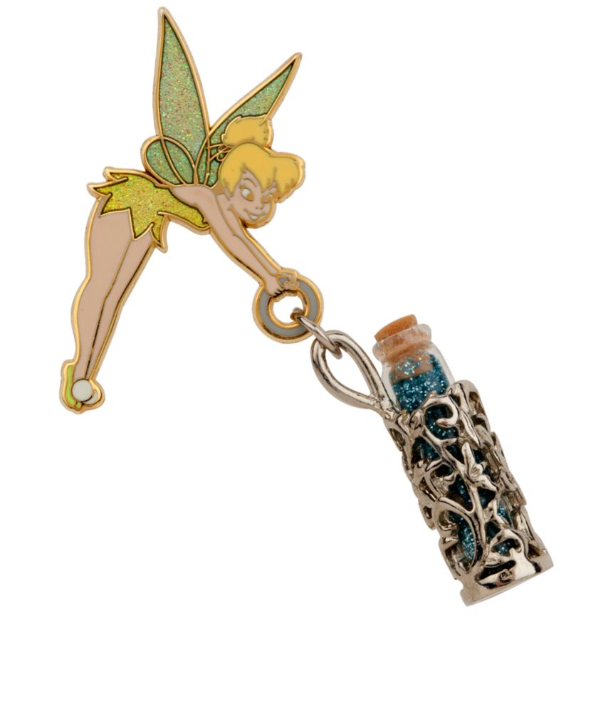 Tinker Bell Pin with Pixie Dust Pendant