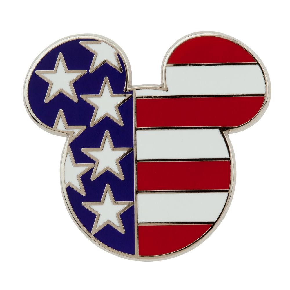 Mickey Icon Pin - American Flag
