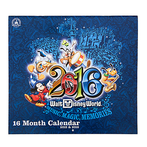 Walt Disney World 16 Month Calendar