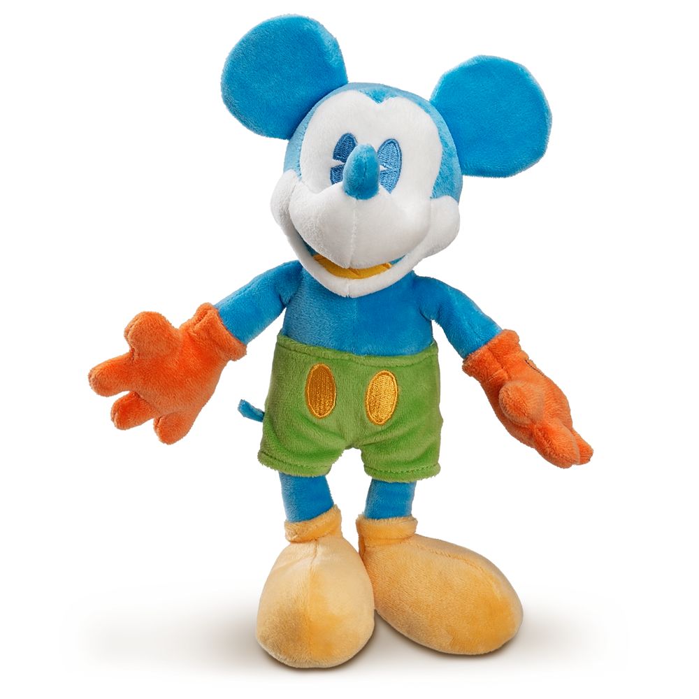 Blue and Yellow Mickey Mouse Plush Toy -- 17'' H