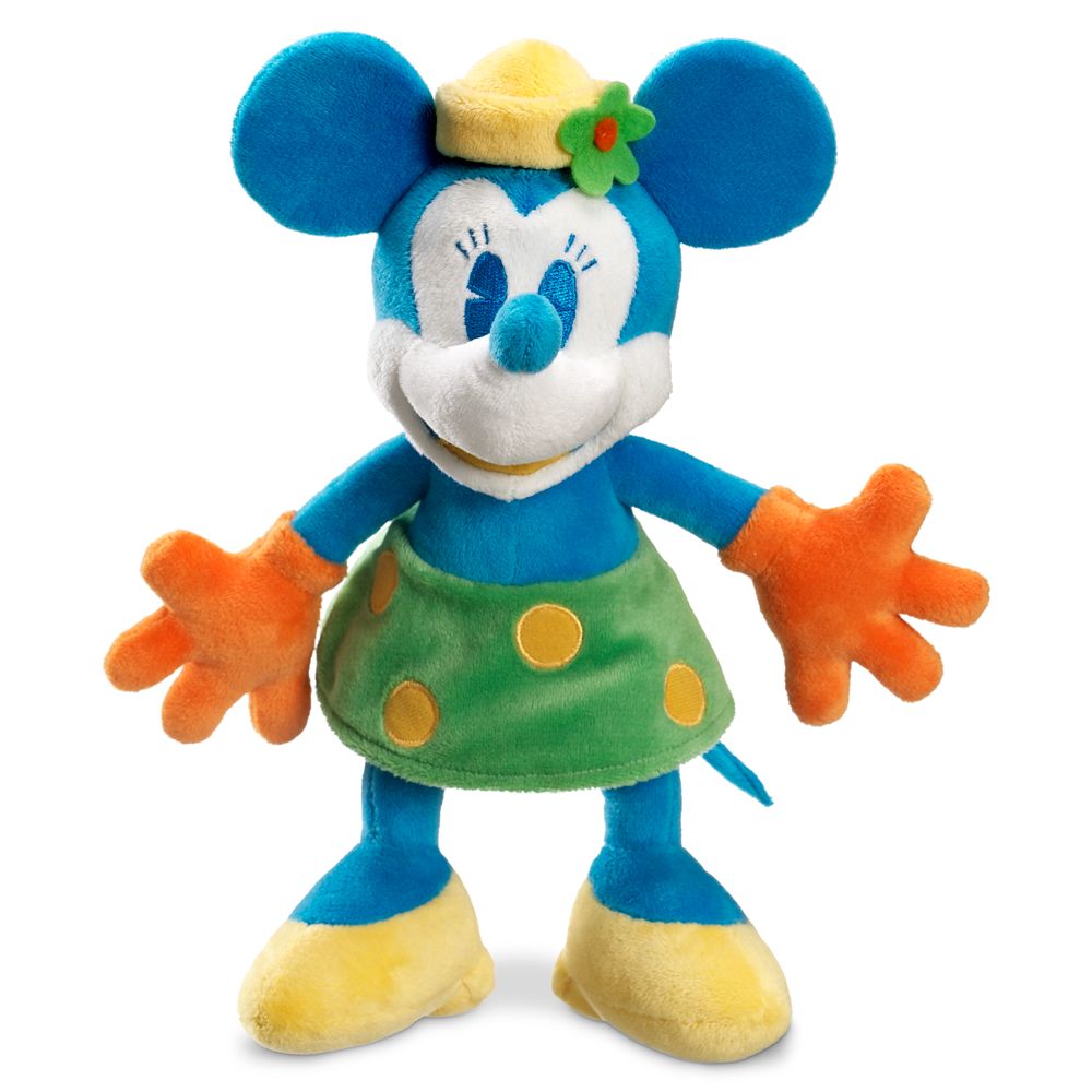 Blue and Yellow Minnie Mouse Plush Toy -- 10'' H