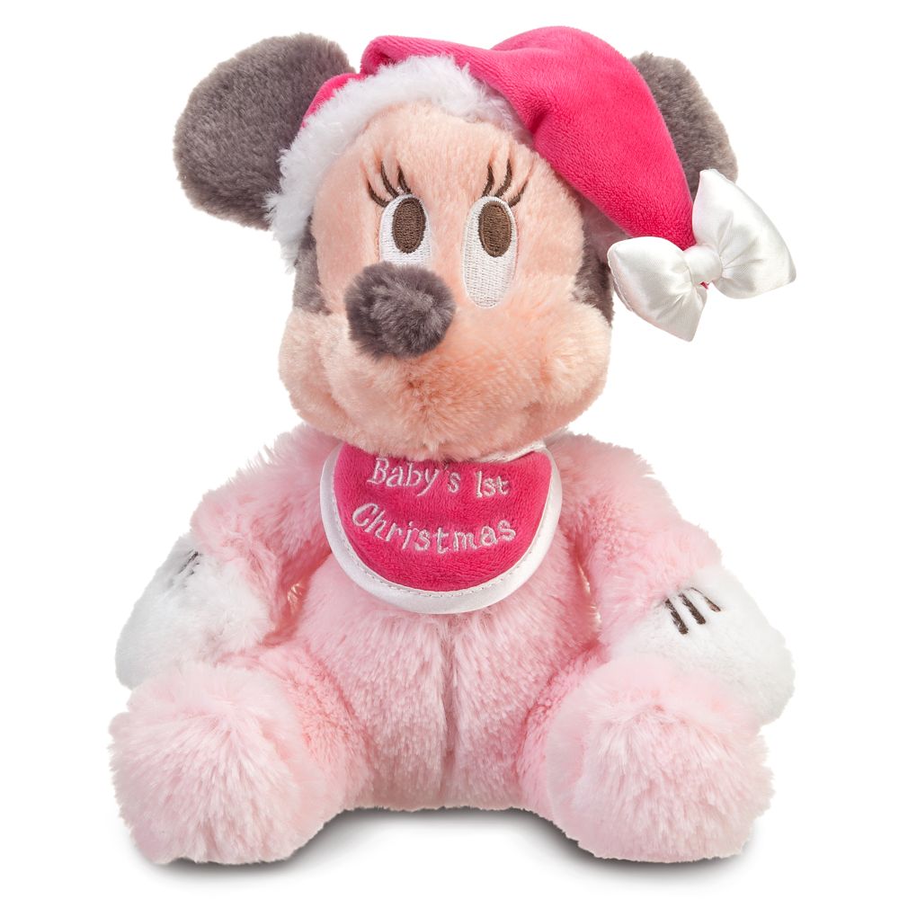 ''Baby's First Christmas'' Minnie Mouse Plush -- 9'' H