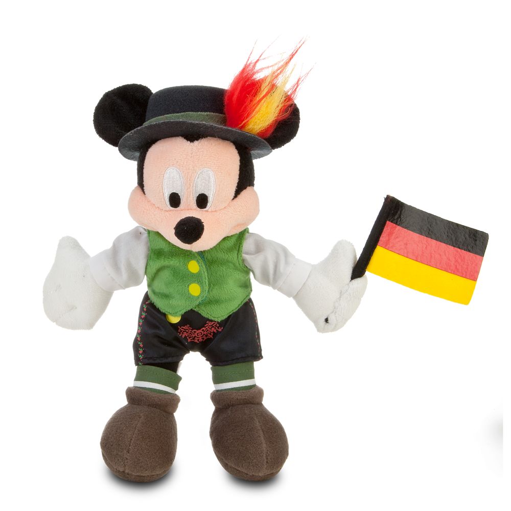 World Showcase Mickey Mouse Mini Bean Bag Plush -- Germany -- 8 1/2''