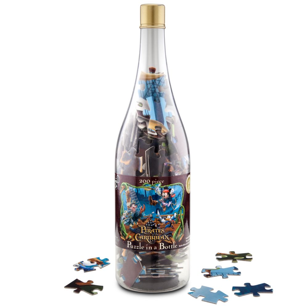 Pirates of the Caribbean Mickey Mouse Puzzle in a Bottle
