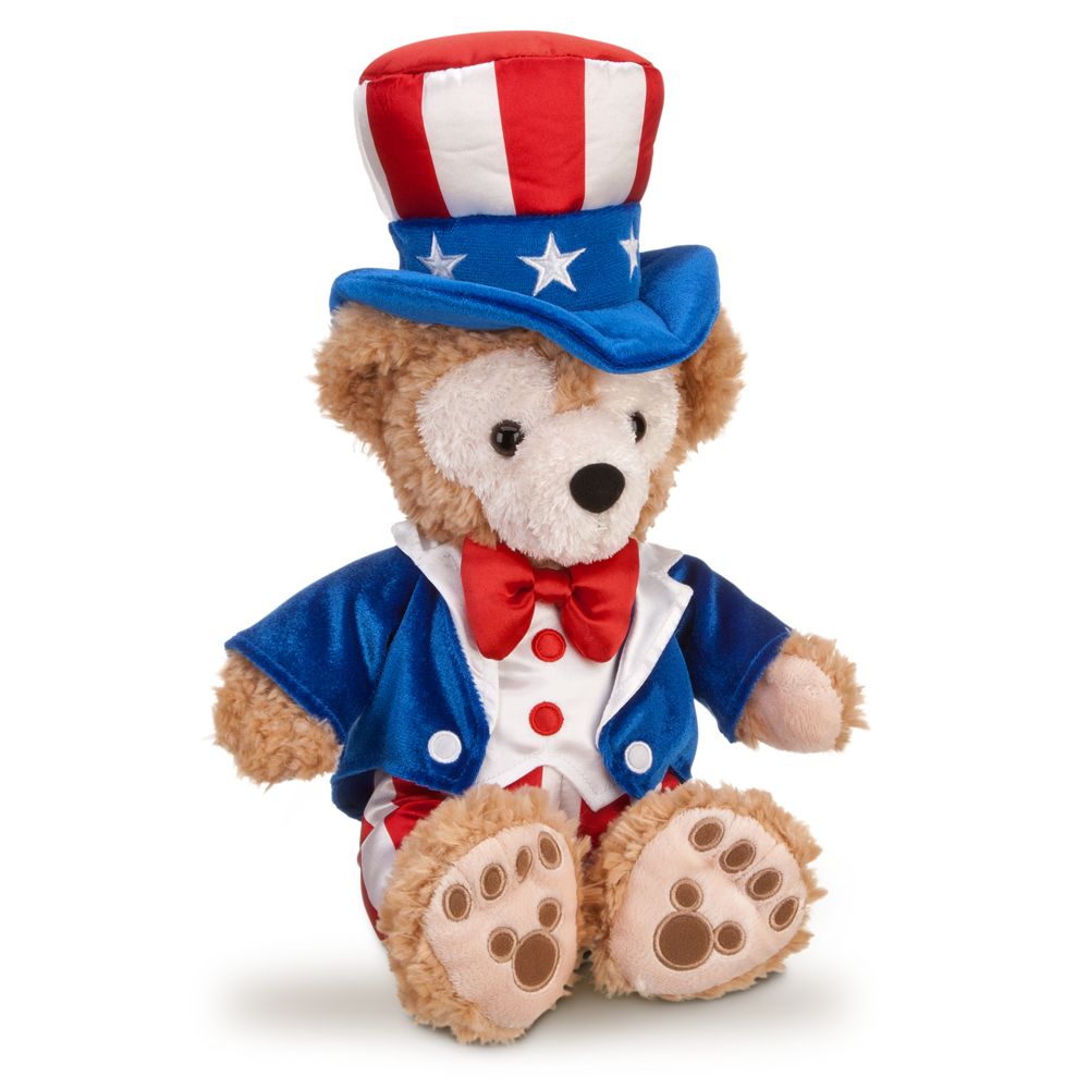 Patriotic Duffy the Disney Bear Plush Toy -- 12'' H