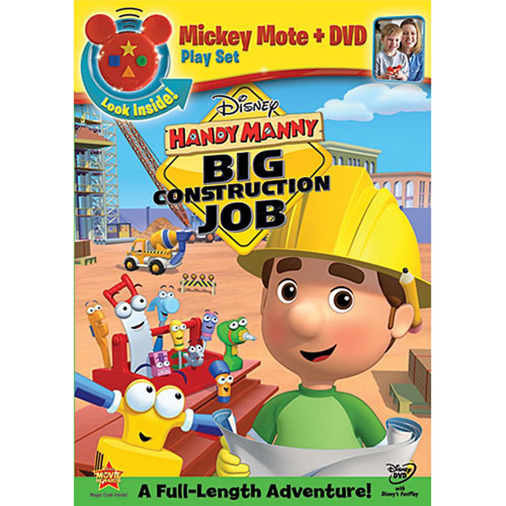 Handy Manny: Big Construction Job with Mickey Mote Toy DVD