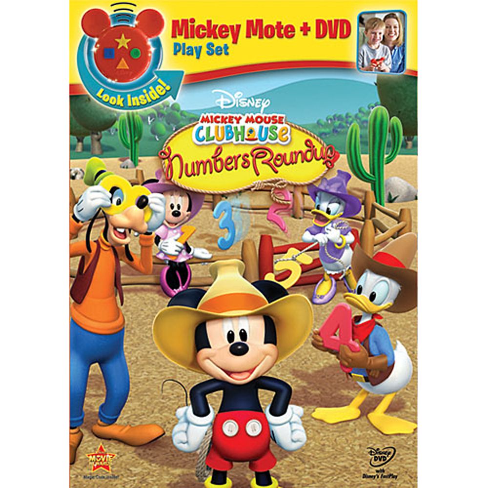 Mickey Clubhouse: Mickey's Numbers Roundup DVD plus Mote