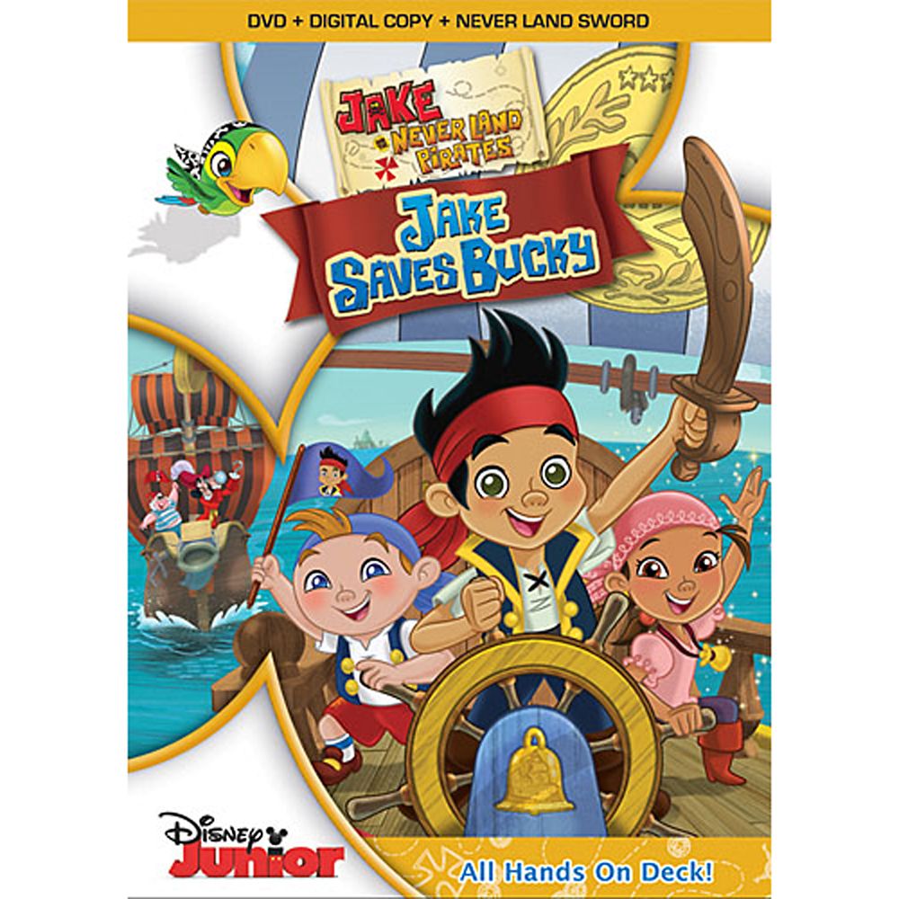 Jake and the Never Land Pirates Jake Saves Bucky 2-Disc DVD + Never Land Sword