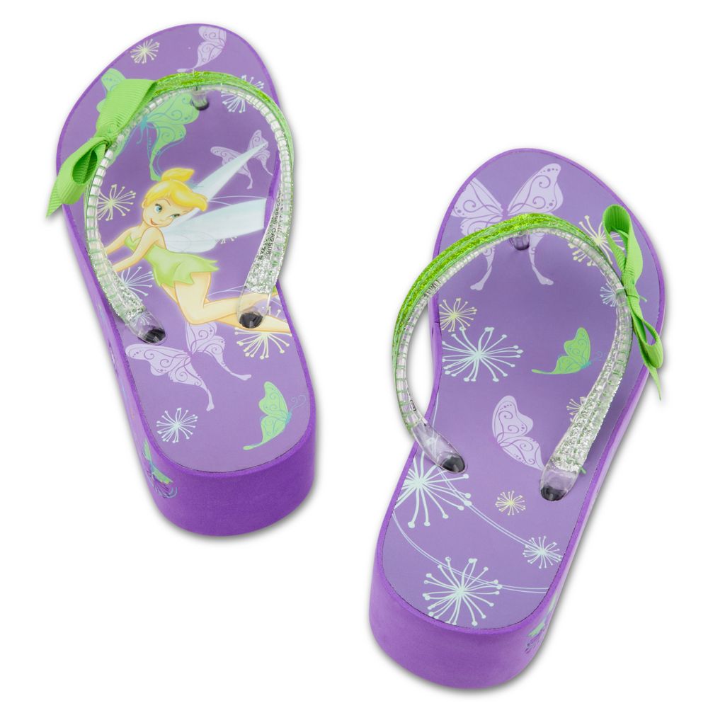 Platform Tinker Bell Flip Flops for Girls