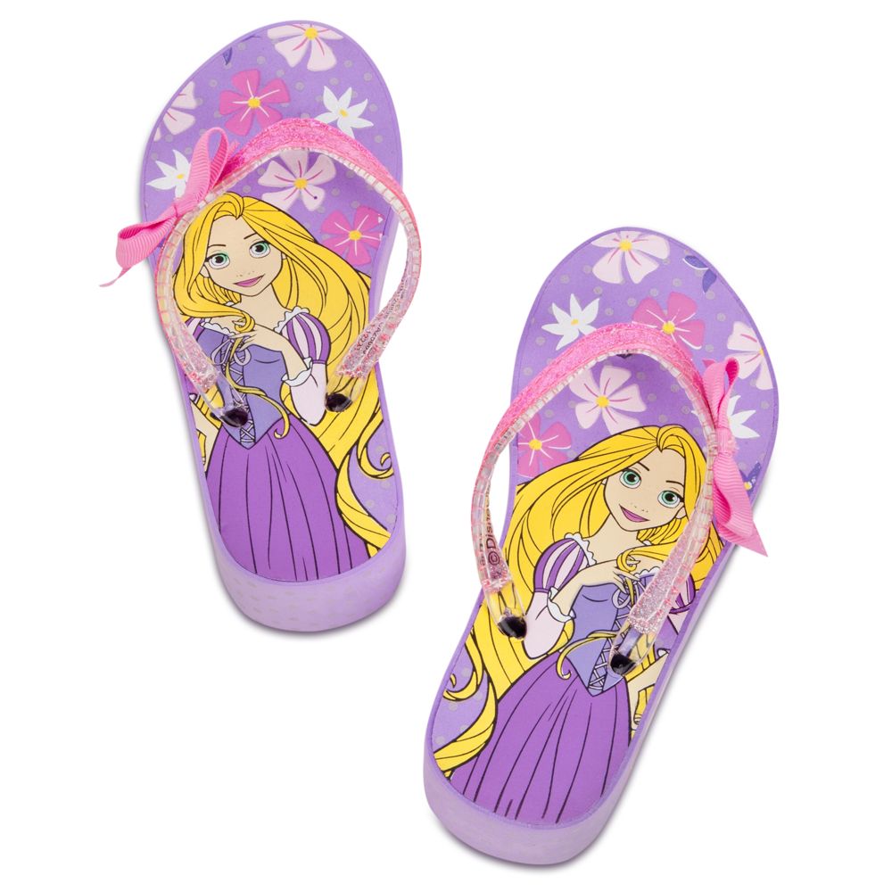 Rapunzel Platform Flip Flops for Girls