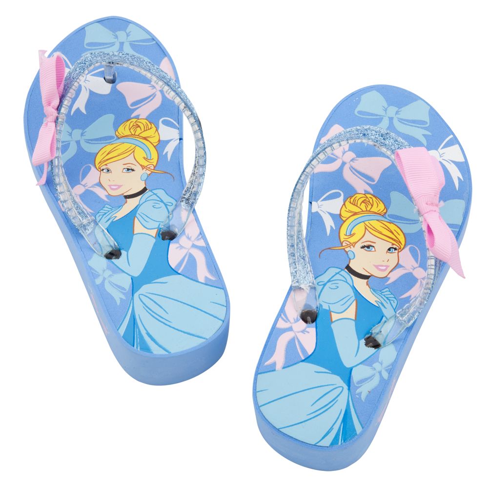 Cinderella Platform Flip Flops for Girls