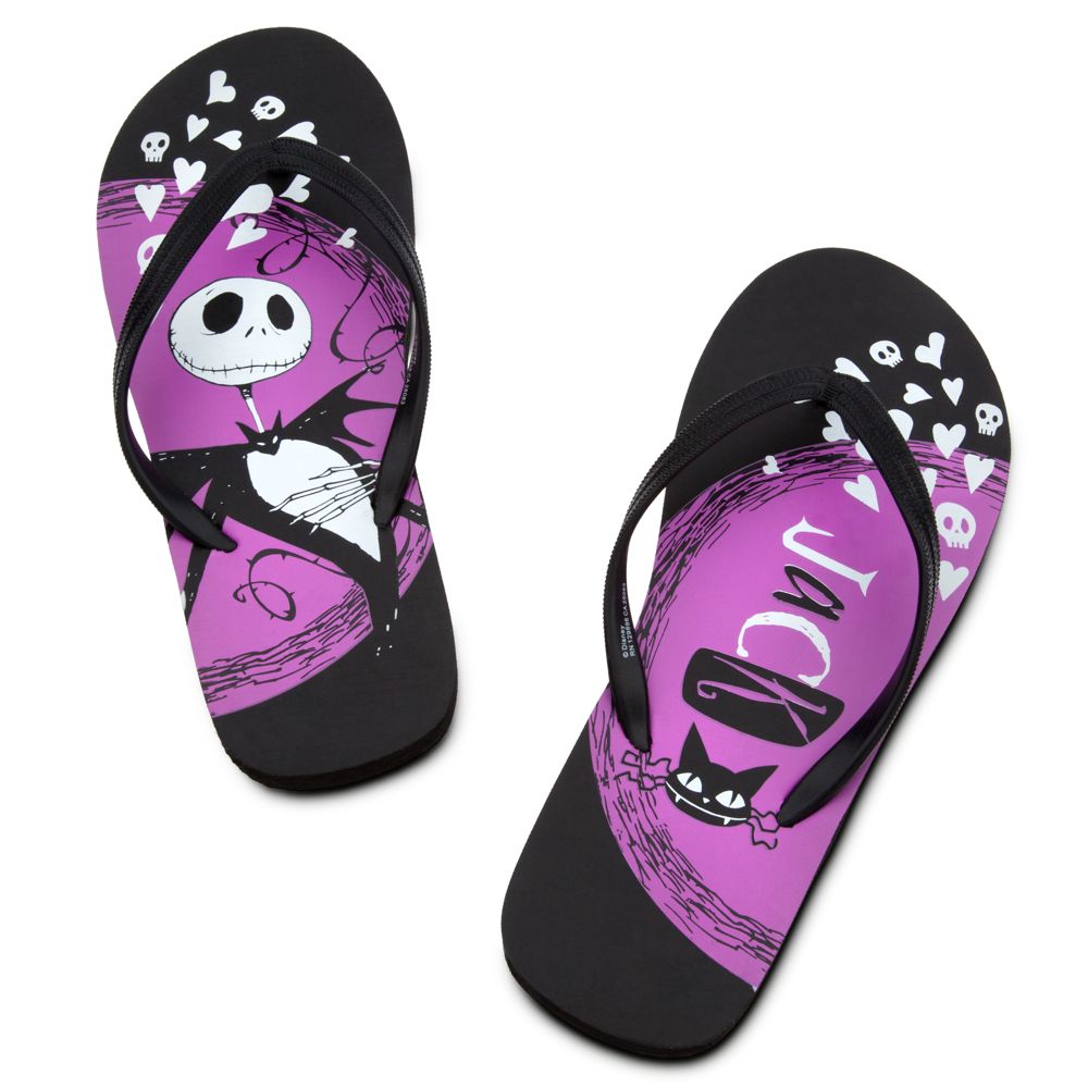 Jack Skellington Flip Flops for Women