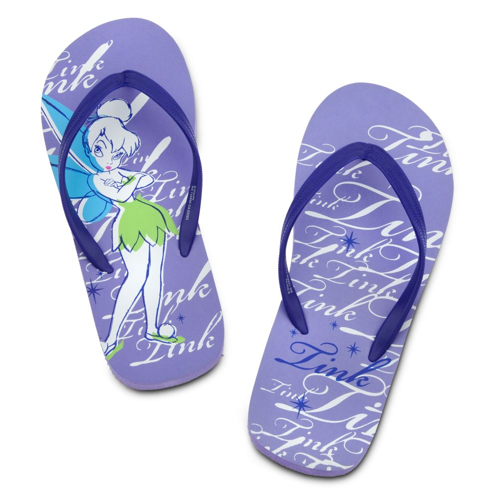 Tinker Bell Flip Flops for Women