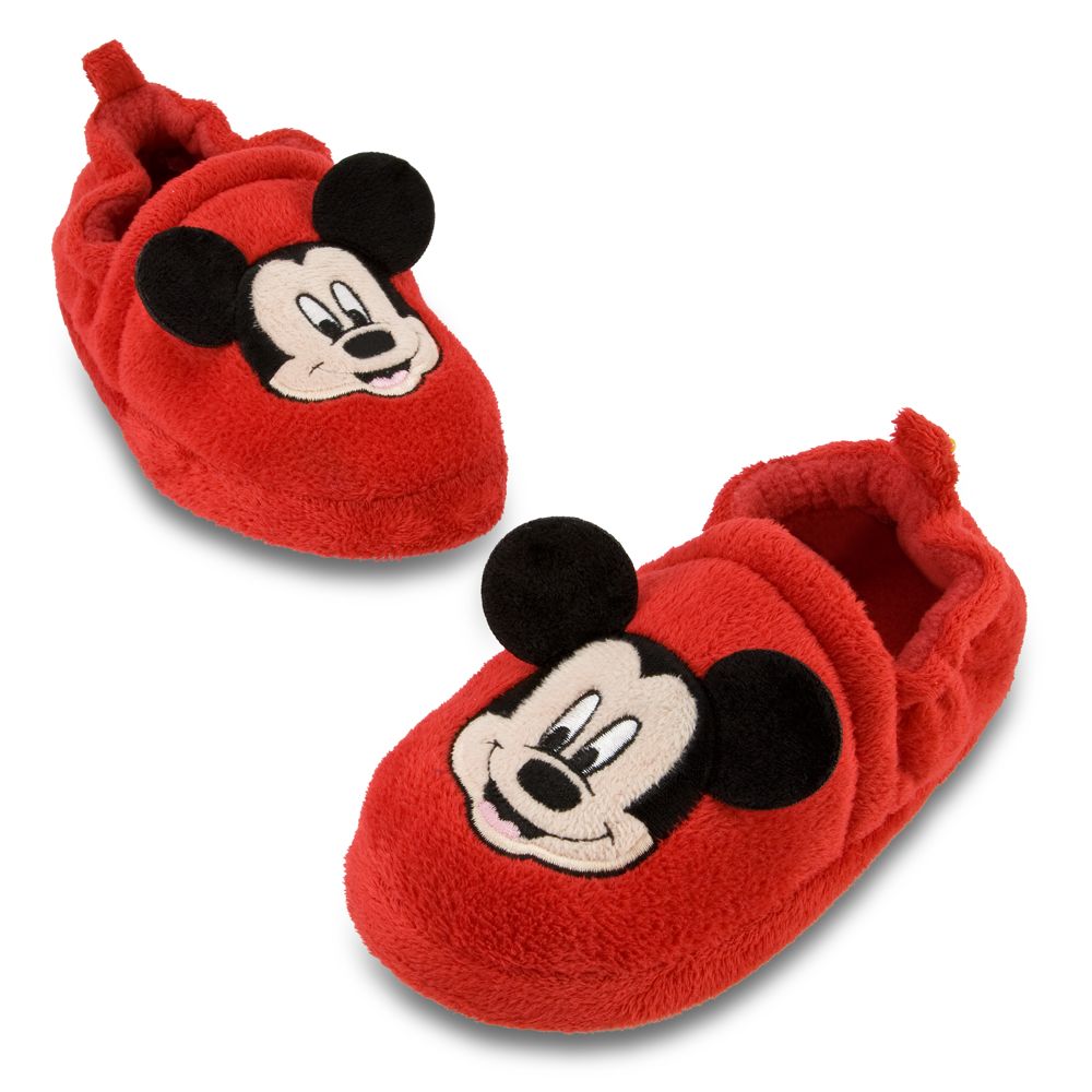 Plush Mickey Mouse Slippers for Kids