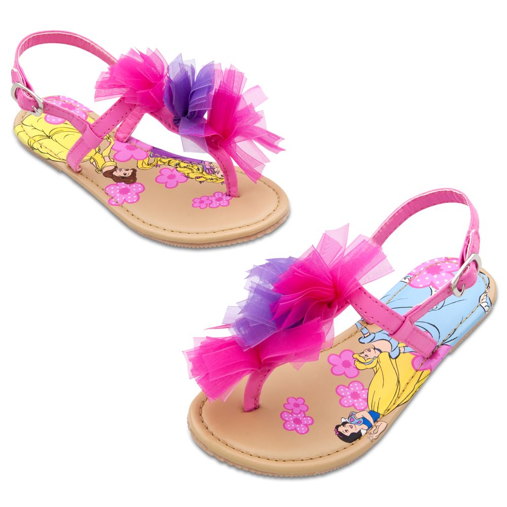 Floral Disney Princess Sandals for Girls
