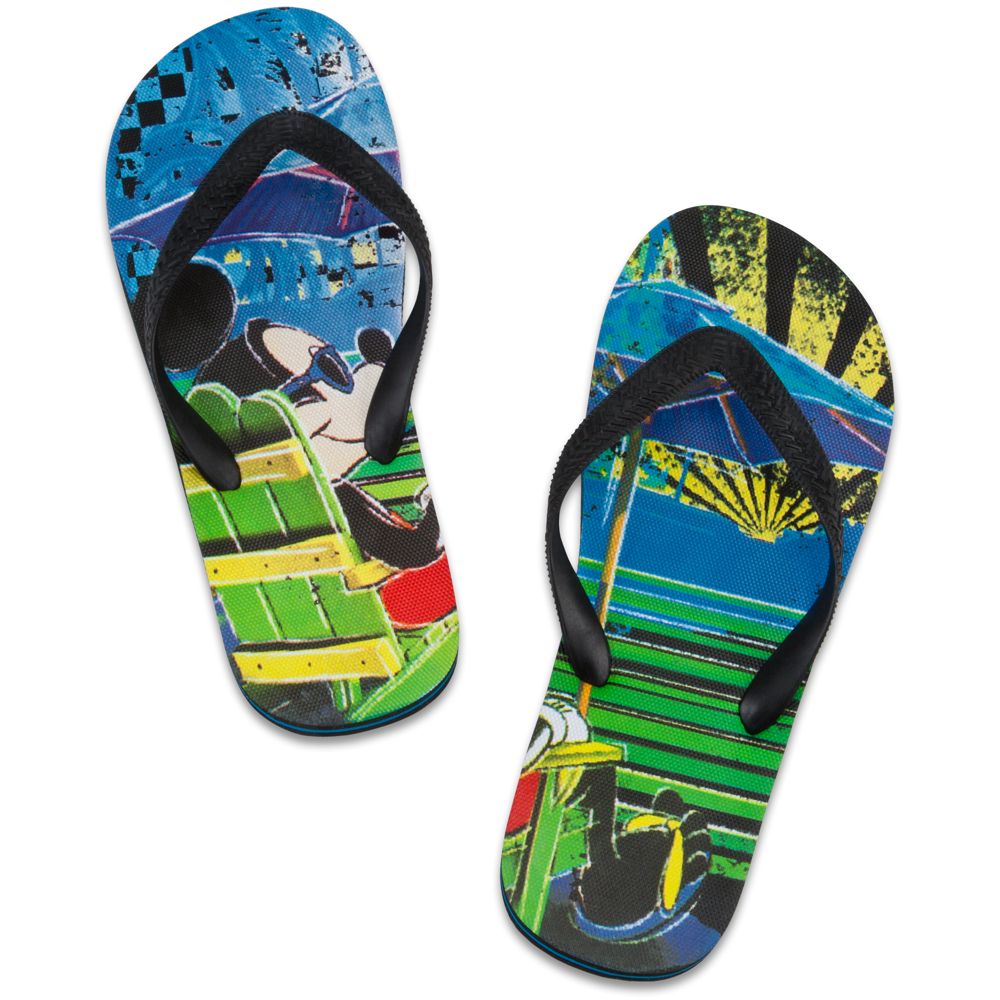 Summer Brights Mickey Mouse Flip Flops for Men