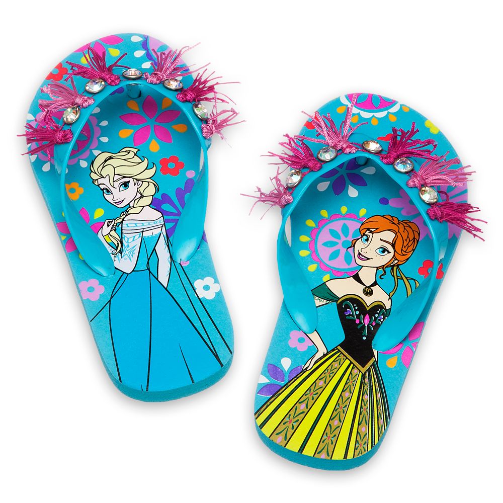 Anna and Elsa Flip Flops for Kids | Shoes  Socks | Disney Store