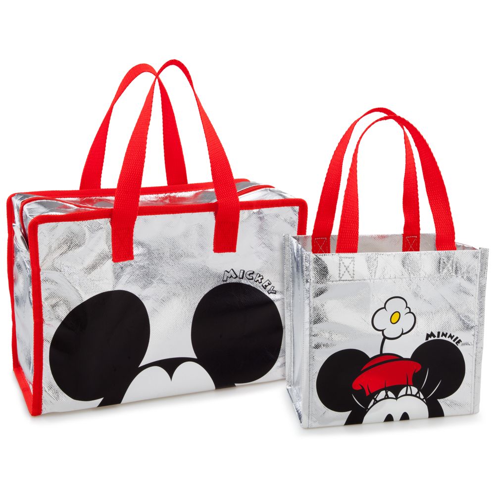Minnie and Mickey Mouse Tote Set -- 2-Pc.