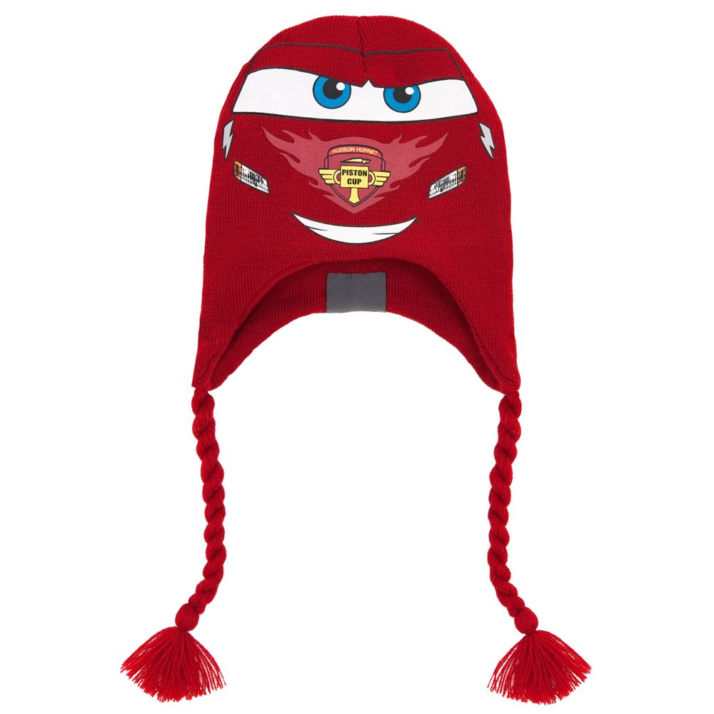 Knit Lightning McQueen Hat for Boys