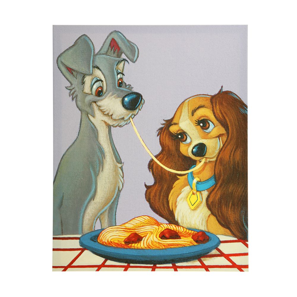 Lady and the Tramp A Recipe For Romance Canvas Gicl&eacute;e