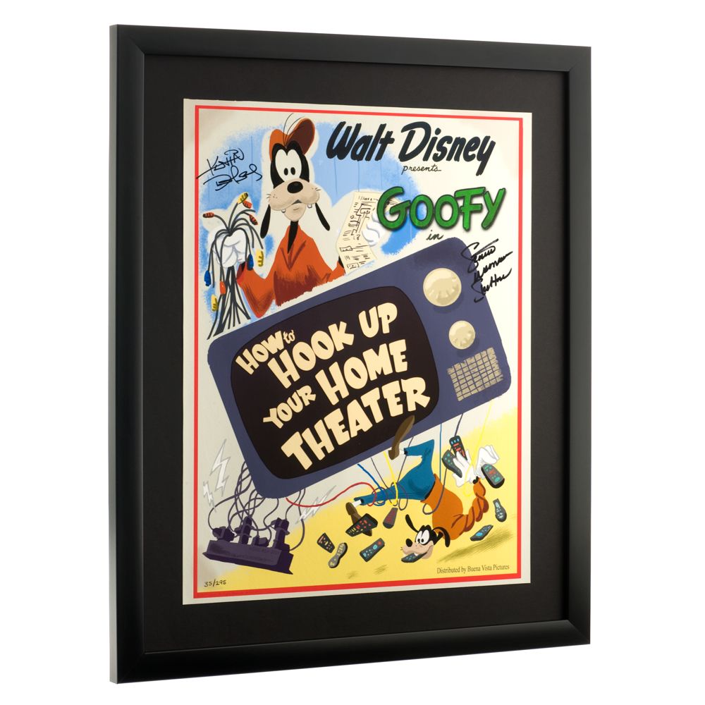 Goofy ''How to Hook Up Your Home Theater'' Limited Edition Gicl&eacute;e