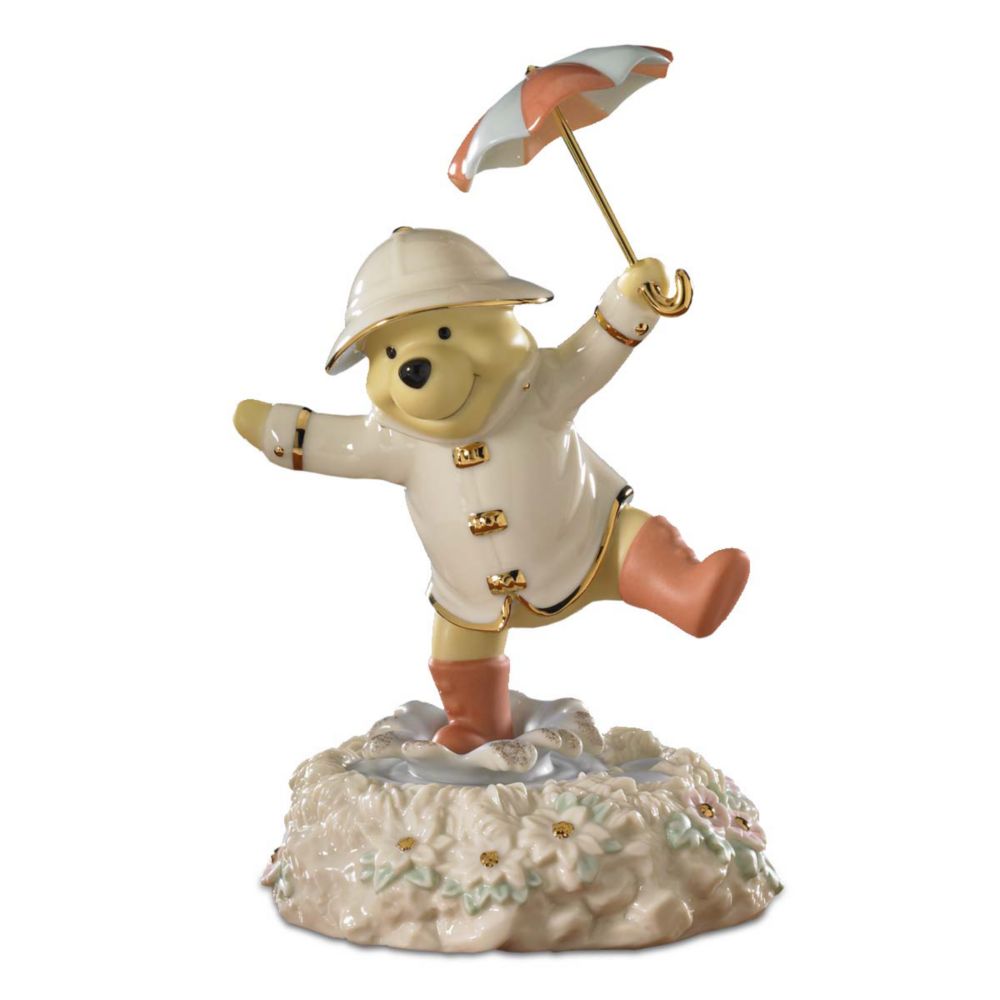 Musical Pooh's Singing in the Rain Figurine by Lenox