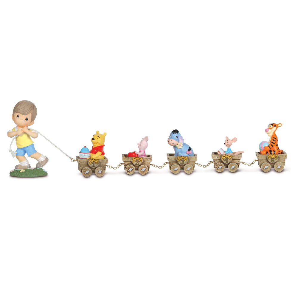 Winnie the Pooh Birthday Train Collection by Precious Moments